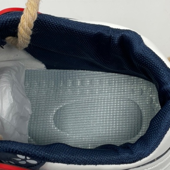 Men’s white and blue fashion sneakers, size 8.5 - Picture 9 of 9